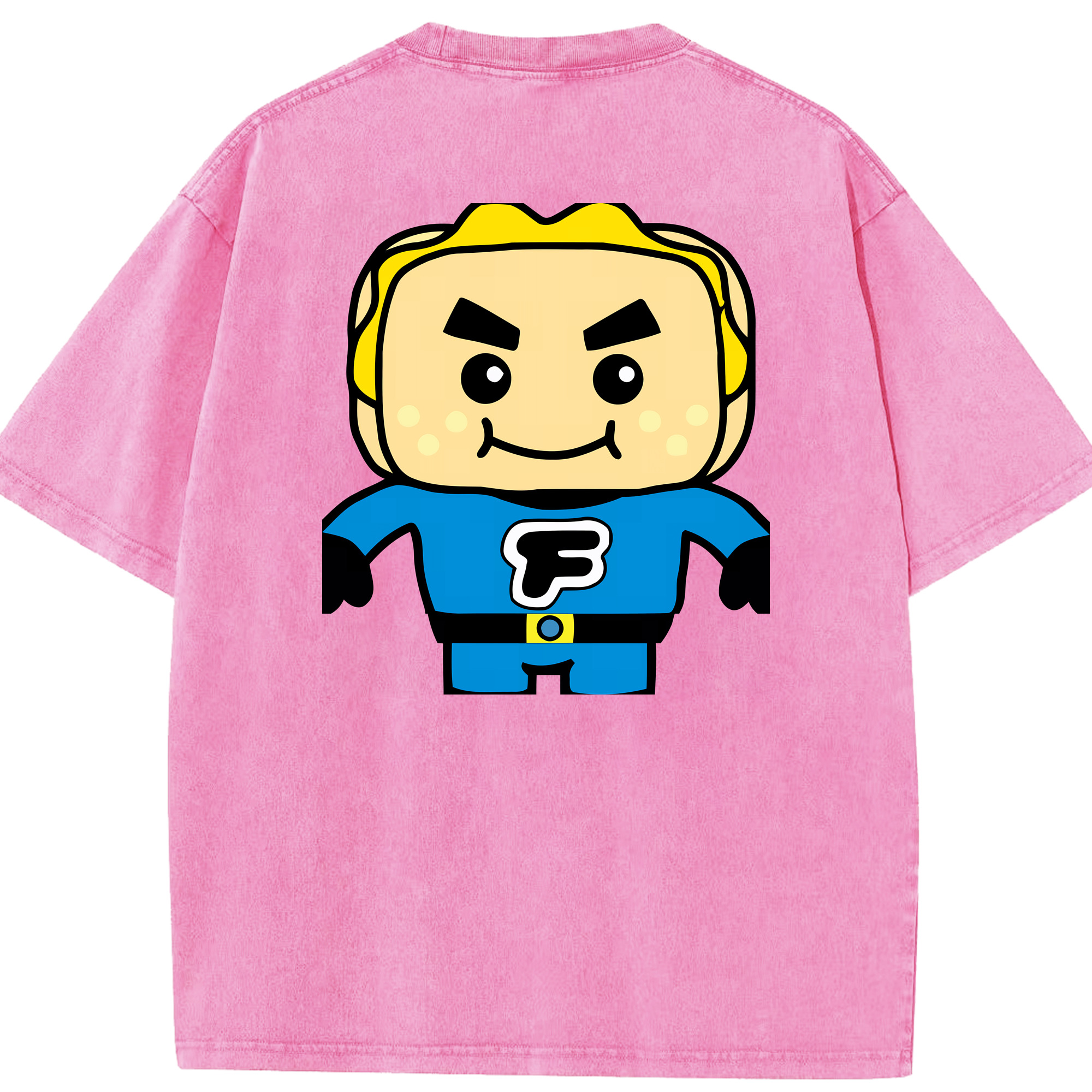 （画像用） アンパンマン Anpanman 綿100% ヴィンテージ風 半袖Tシャツ（背面プリント）